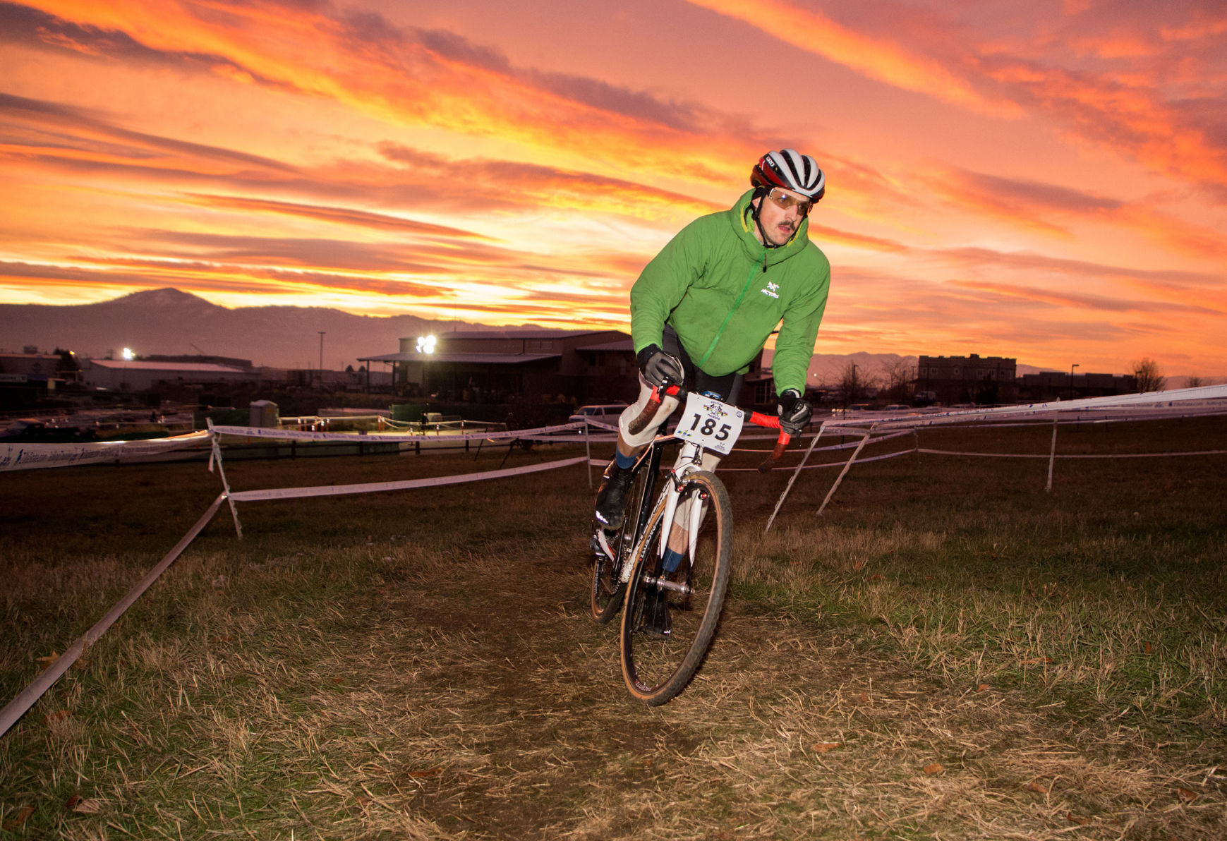 Matt Voll rounds a corner